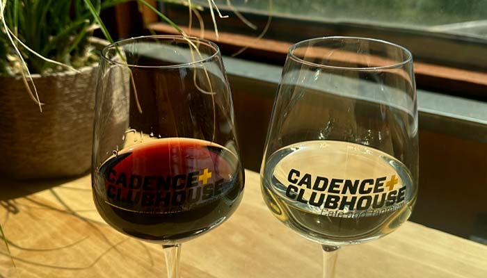 Cadence Clubhouse restaurant and taproom serves red and white wine by the glass Cadence Clubhouse restaurant and taproom serves red and white wine by the glass